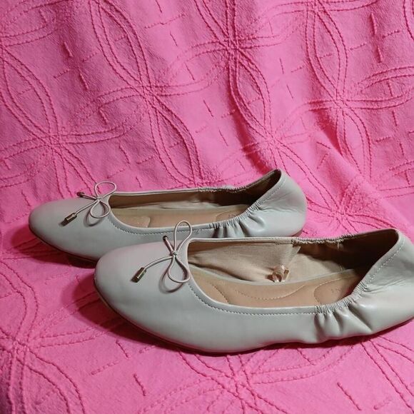 Lane Bryant Cream Ballerina Flats Size 10W - Picture 4 of 9